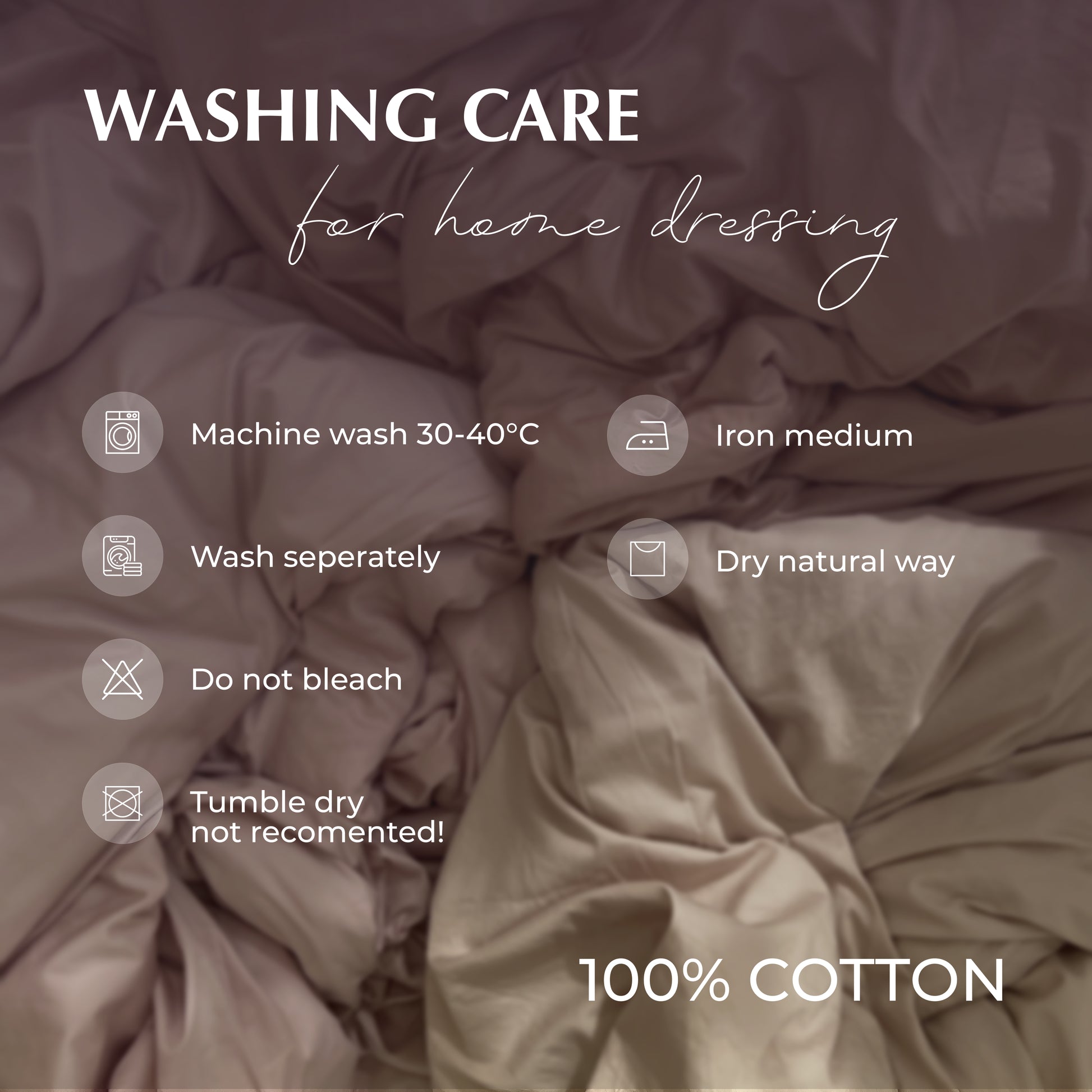 Premium Cotton Sateen Duvet Cover with Mother-of-Pearl Buttons «LUMEN»
