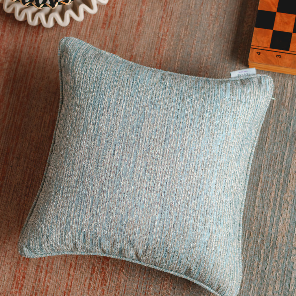 3D Jacquard Cushion Cover - IRIDESCENT BLUE