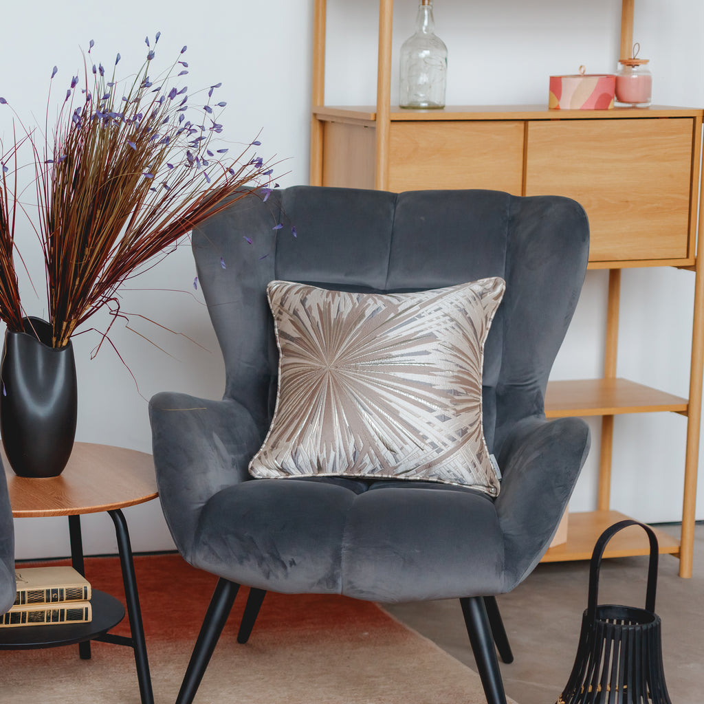 3D Jacquard Cushion Cover - PLATINUM BURST