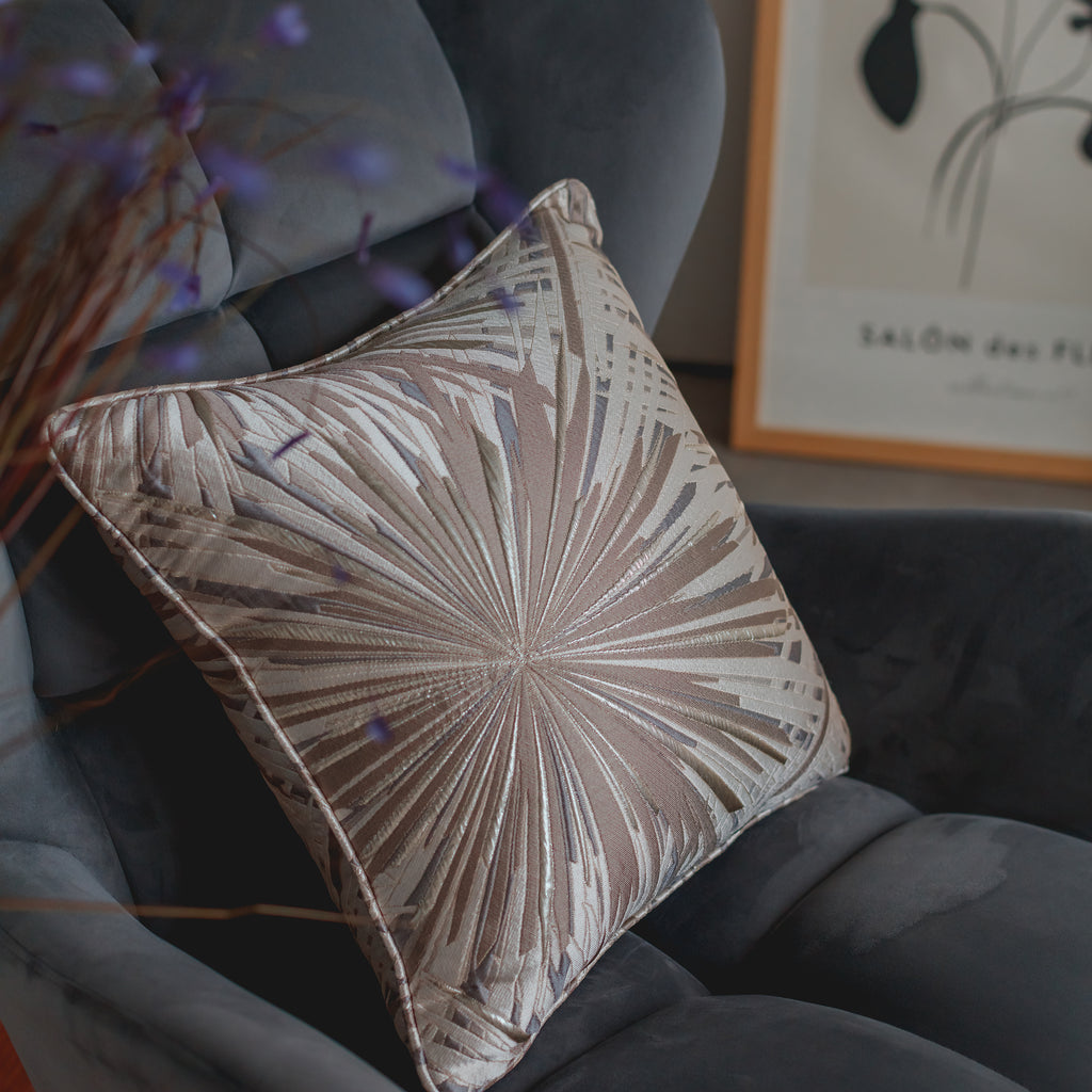 3D Jacquard Cushion Cover - PLATINUM BURST