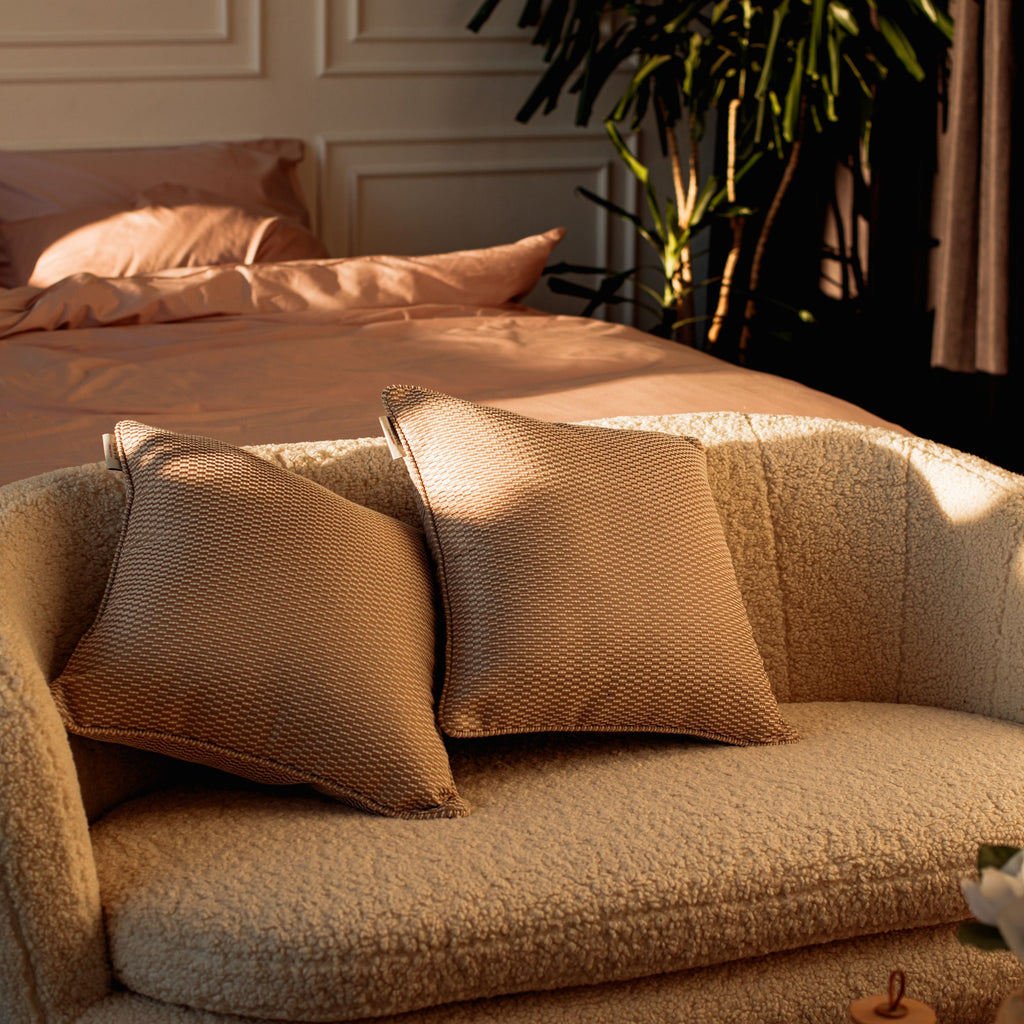 3D Jacquard Cushion Cover - MAGNOLIA GLOW