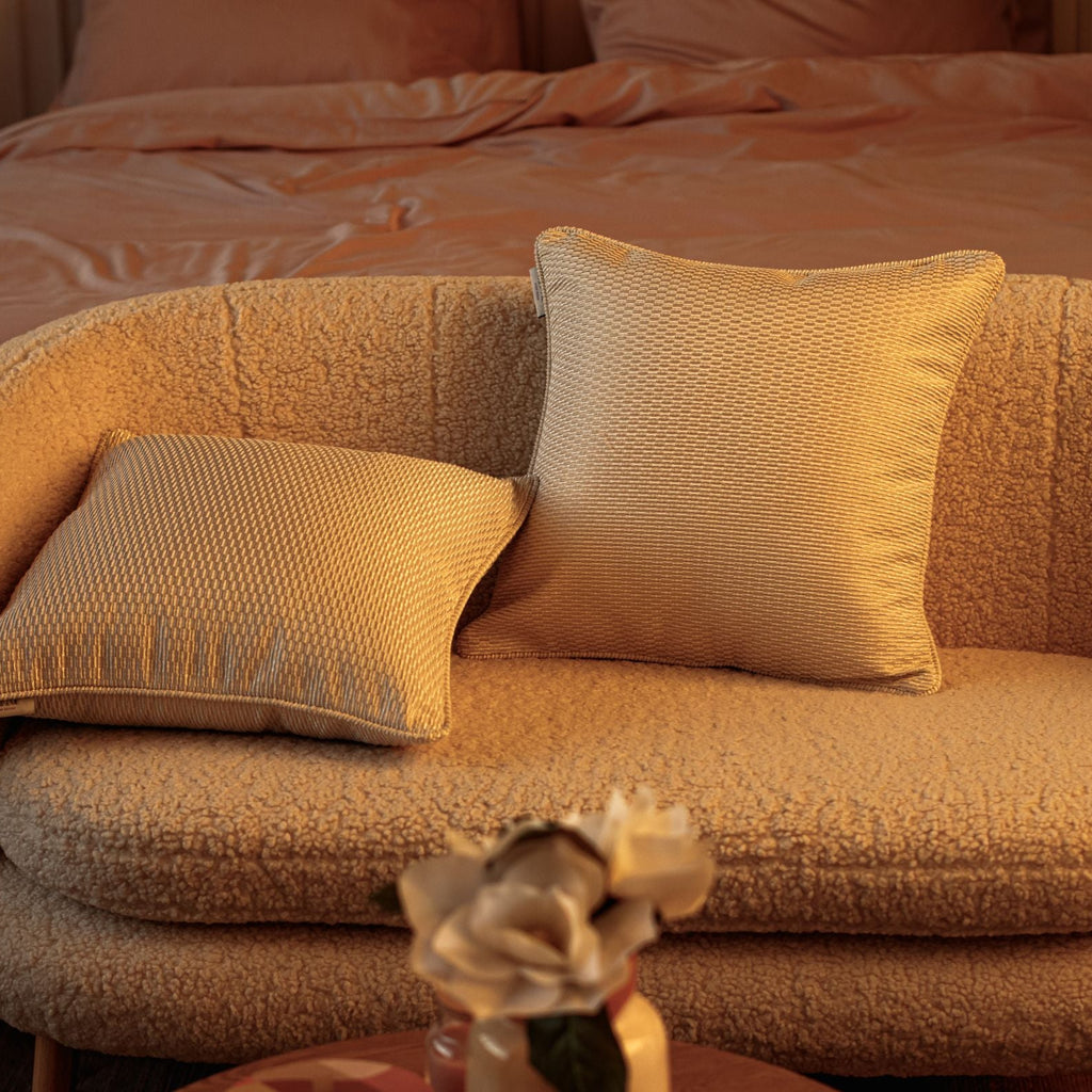 3D Jacquard Cushion Cover - PEARL IVORY