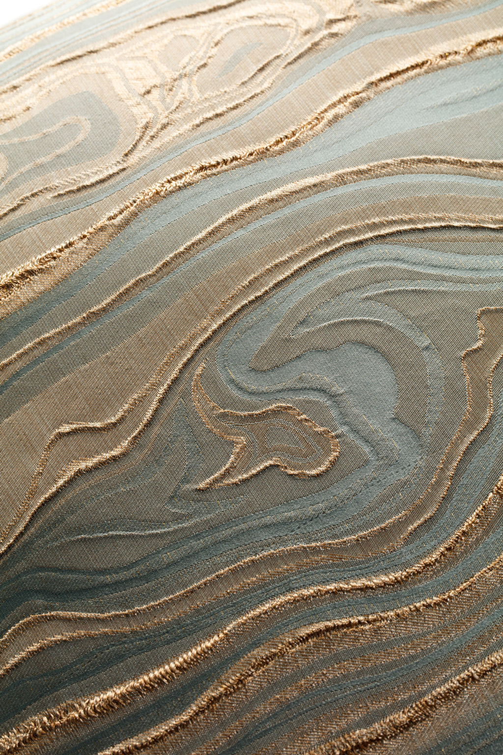 3D Jacquard Cushion Cover - SEAFOAM GOLD