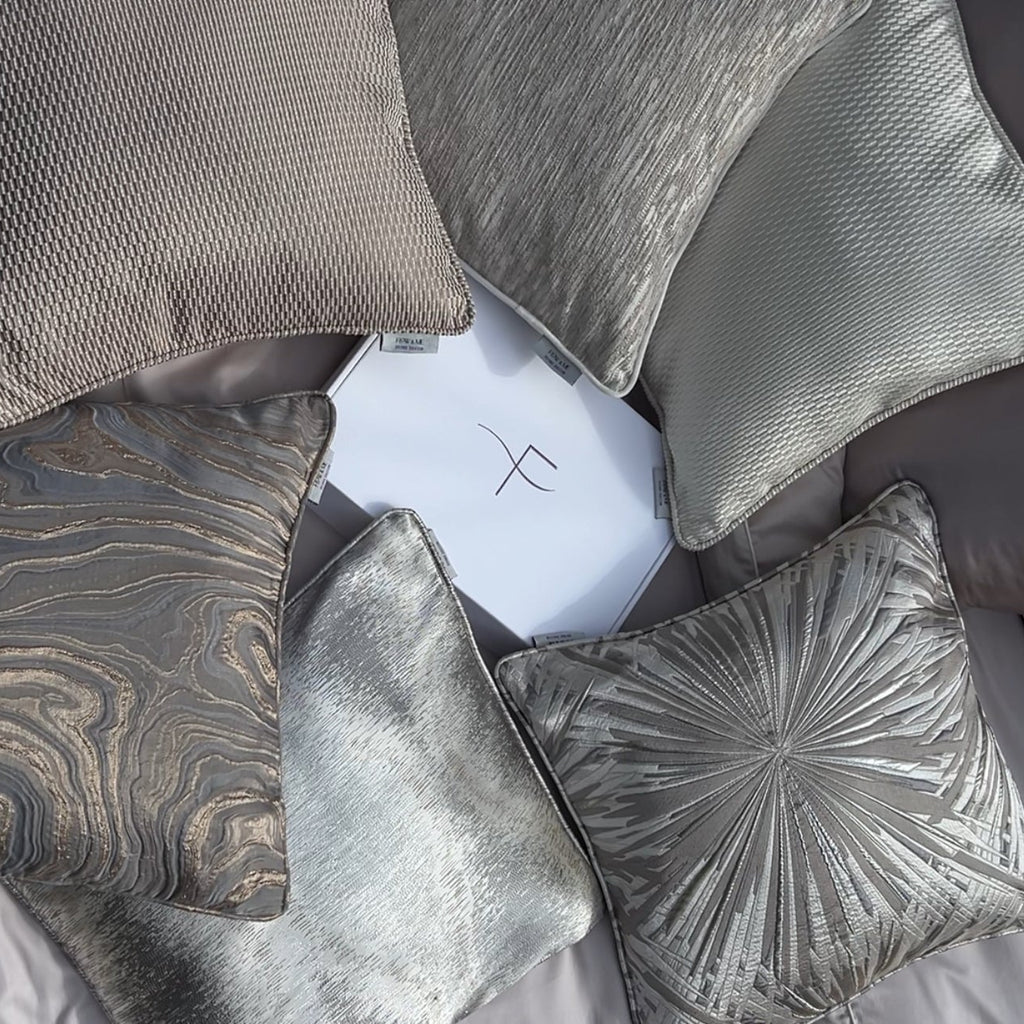 3D Jacquard Cushion Cover - IVORY RAIN