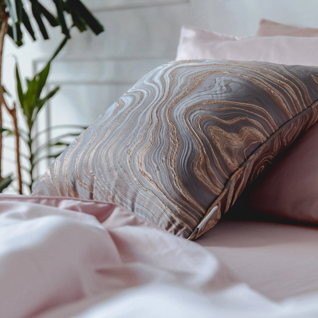 3D Jacquard Cushion Cover - STONE GREY