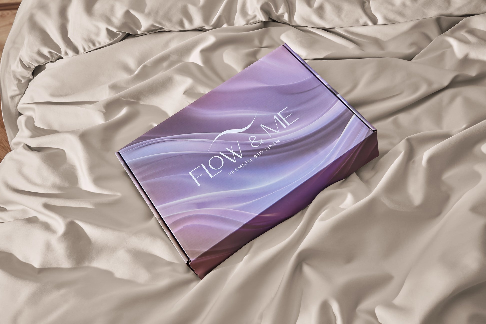 Premium Cotton Sateen Duvet Cover with Mother-of-Pearl Buttons «LUMEN» IVORY